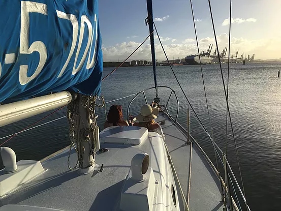 Sailboat in Old San Juan, Puerto Rico